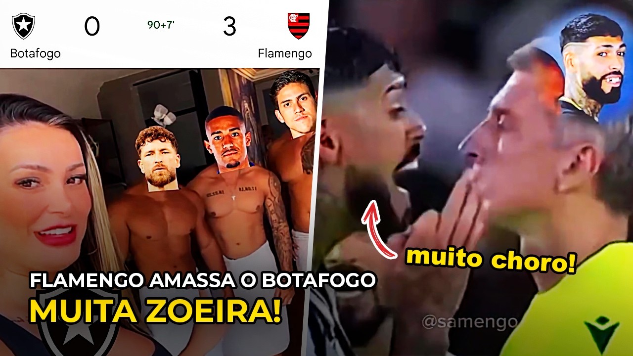 AS MELHORES ZOEIRAS E PROVOCAÇÕES DO FLAMENGO CONTRA O BOTAFOGO