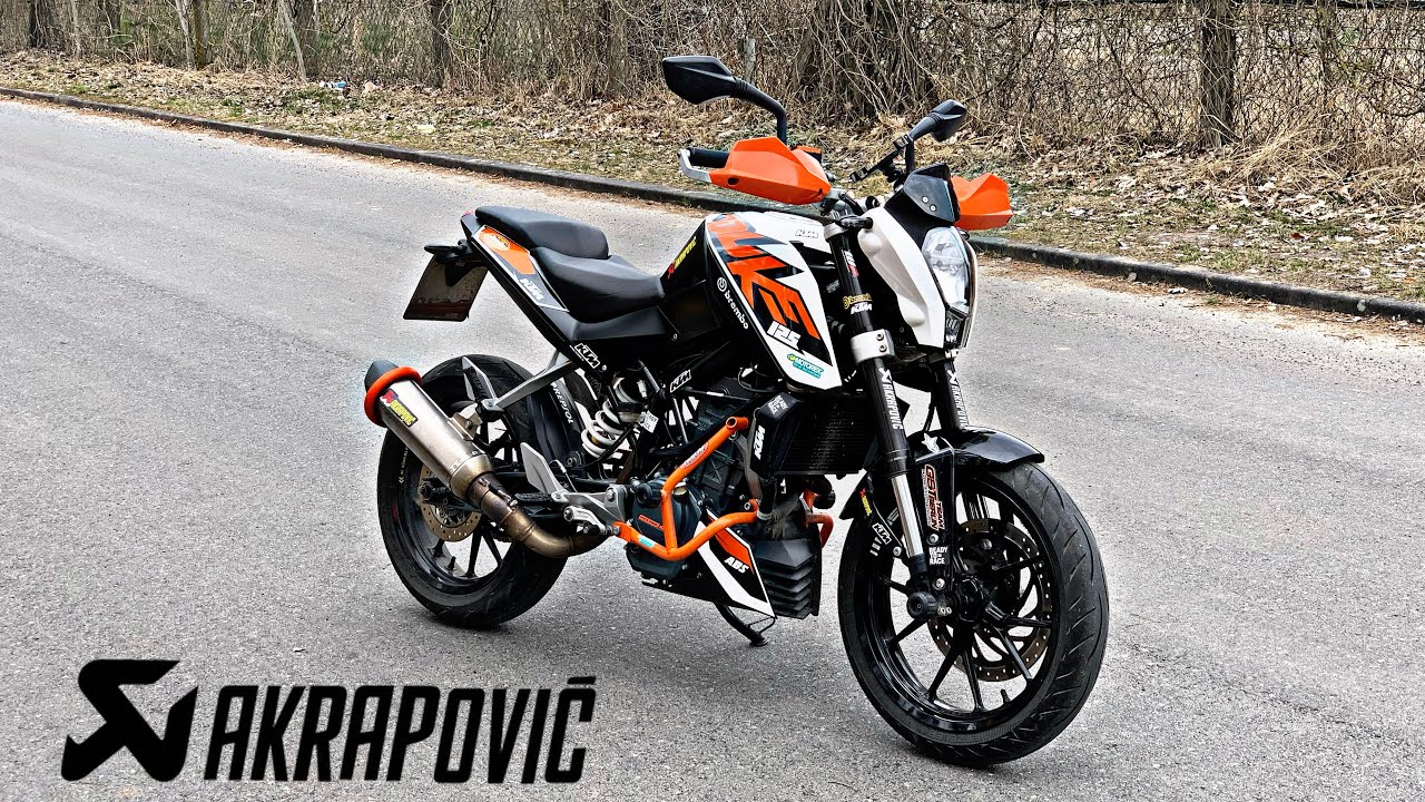 KTM Duke 125 [2016] Walkaround + Akrapovic Soundcheck [flyby‘s without DB-Eater]