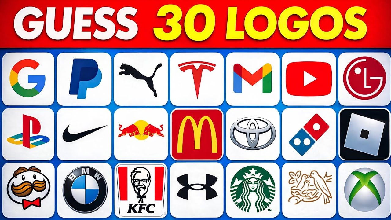 Guess the Logo in 3 Seconds | 30 Popular Logos | Logo Quiz 2026