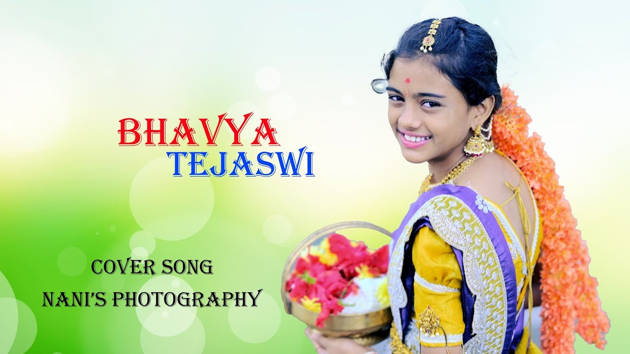 Bhavya Tejaswi Half Saree Cover Song   Chandrulo Unde Video Song