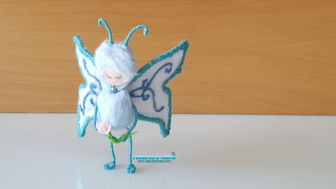 DIY mariposas muñecas de fieltro