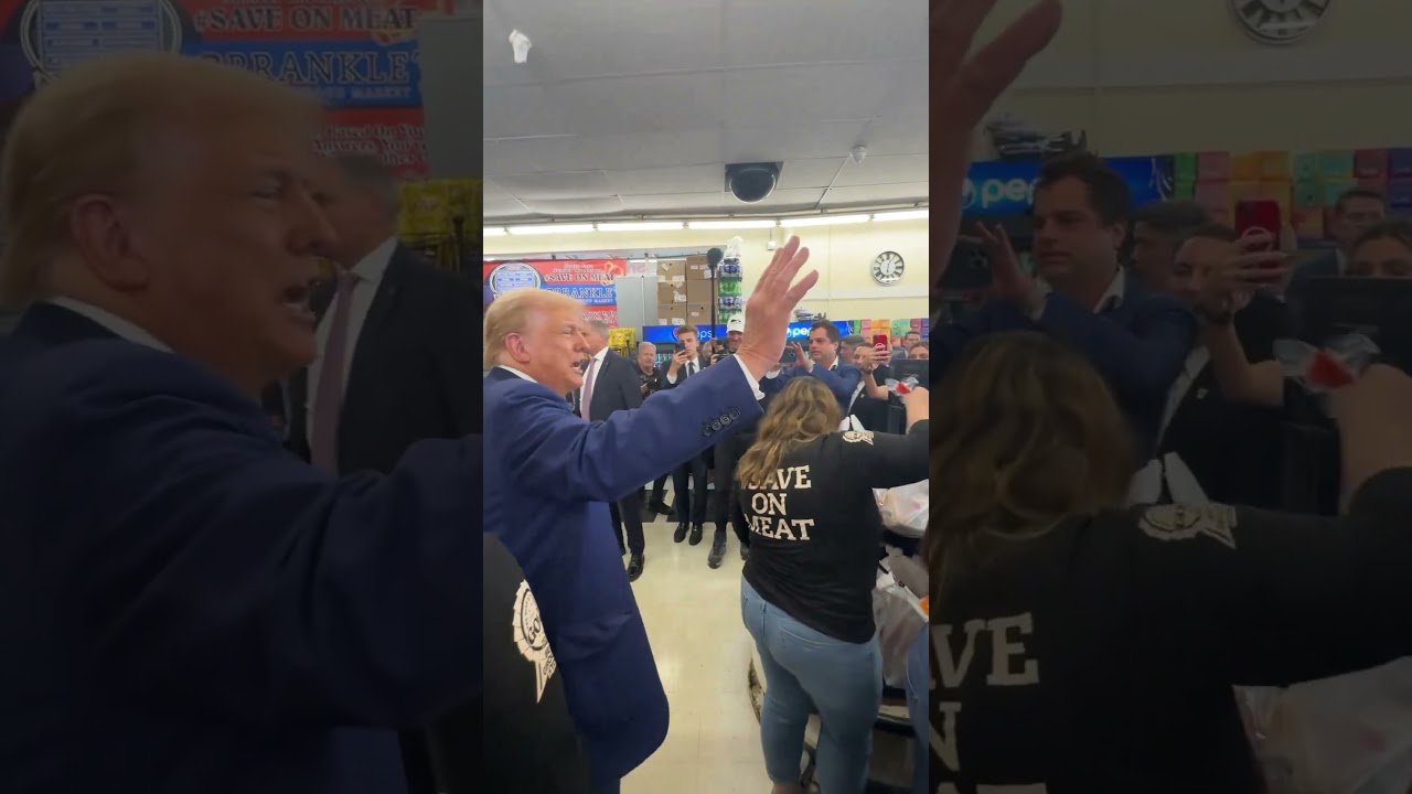 SURPRISE: Donald #Trump helps a mom pay for groceries in Pennsylvania | LiveNOW from FOX