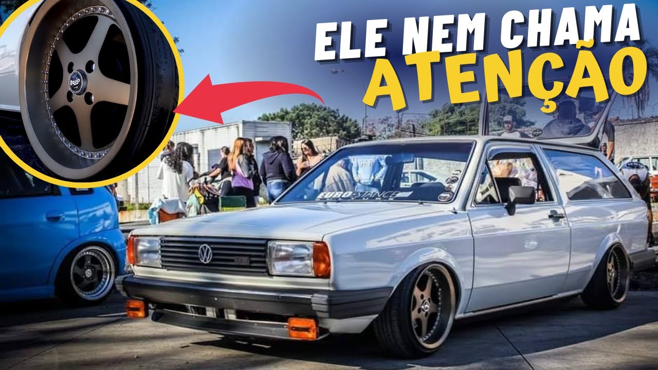 VW PARATI QUADRADA SUSPENS&Atilde;O A AR E RODAS GRINGAS