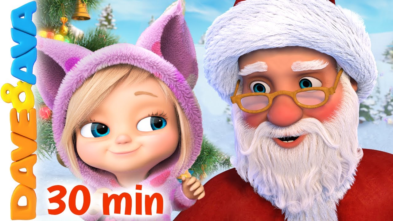 🎁 Twinkle Twinkle Little Star, Winter Fun & More Christmas Songs | Dave and Ava Nursery Rhymes 🎁