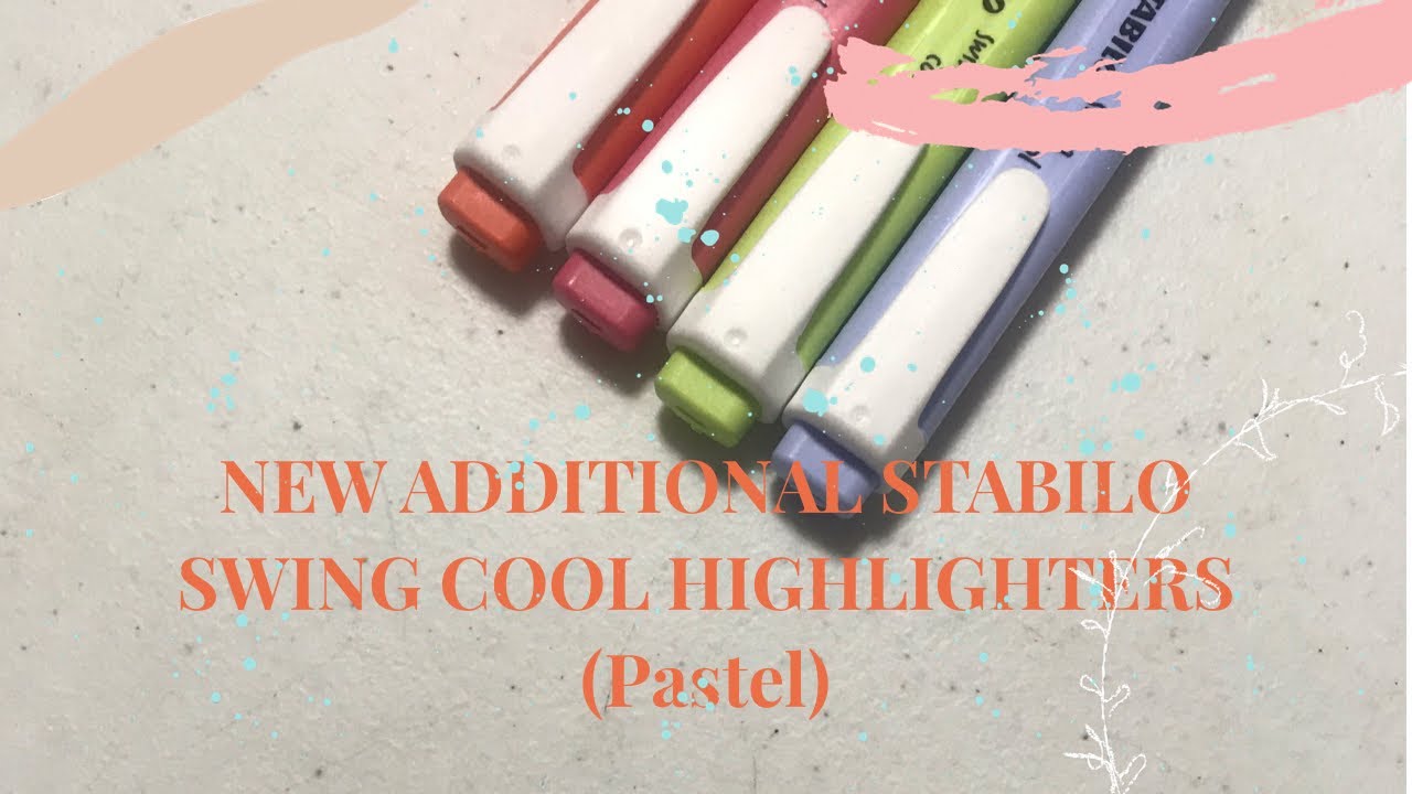 New Additional STABILO Swing Cool Pastel Highlighters (Stationery) ~ Yssa Albino