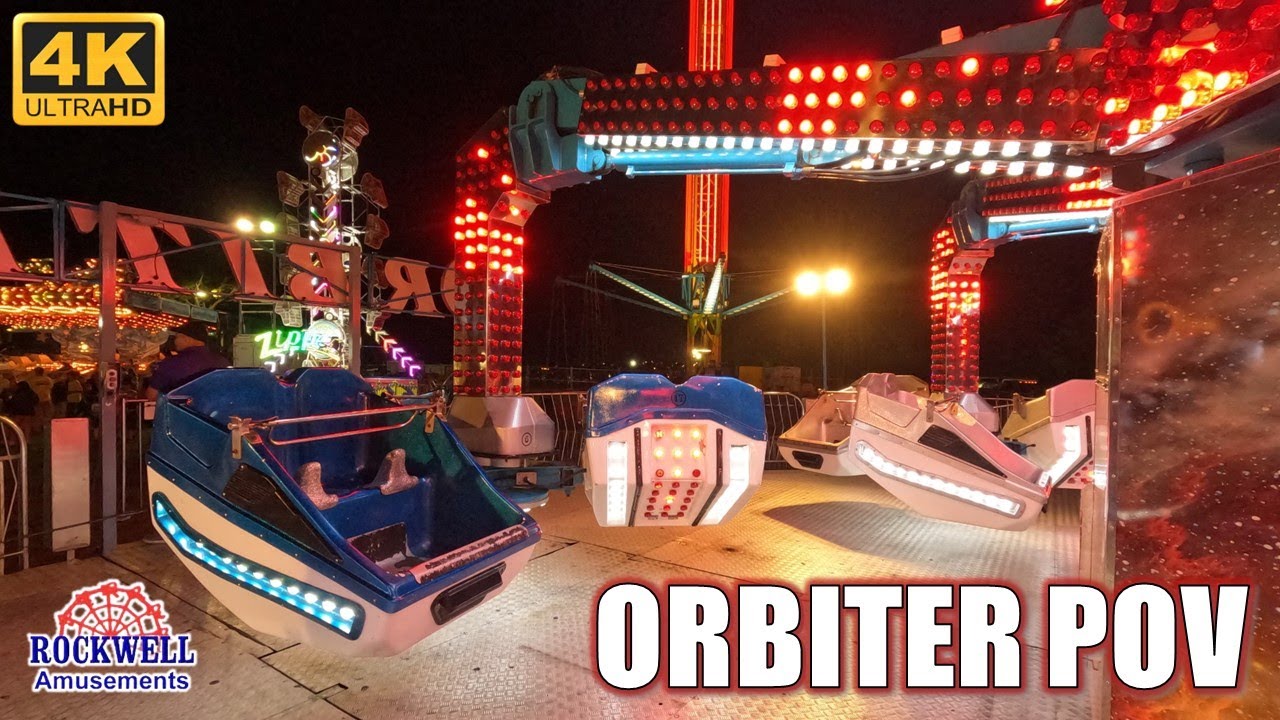 Orbiter POV (4K 60FPS), Rockwell Amusements Tivoli Spinning Ride | Non-Copyright