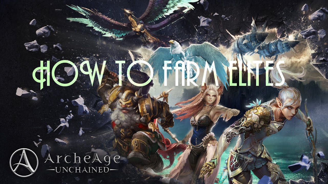 ArcheAge : Unchained - HOW to farm ELITES mobs very fast(mage)(rotation skills)
