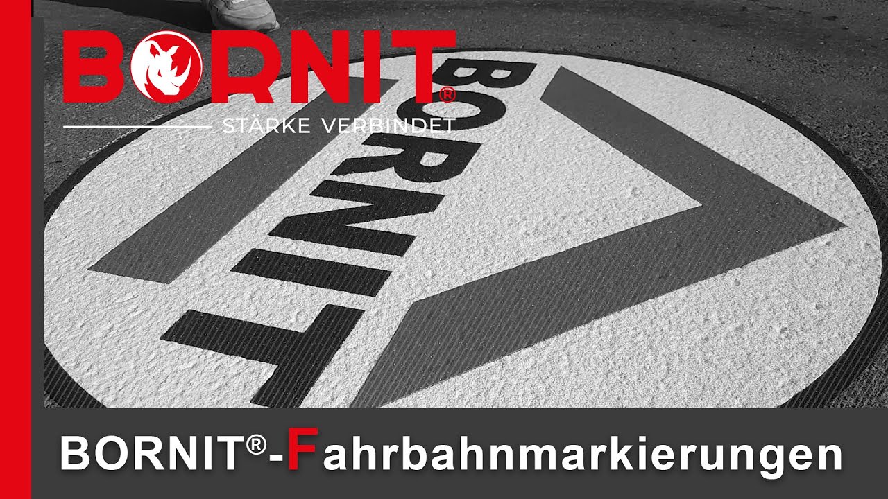 BORNIT&reg; Fahrbahnmarkierung mit System