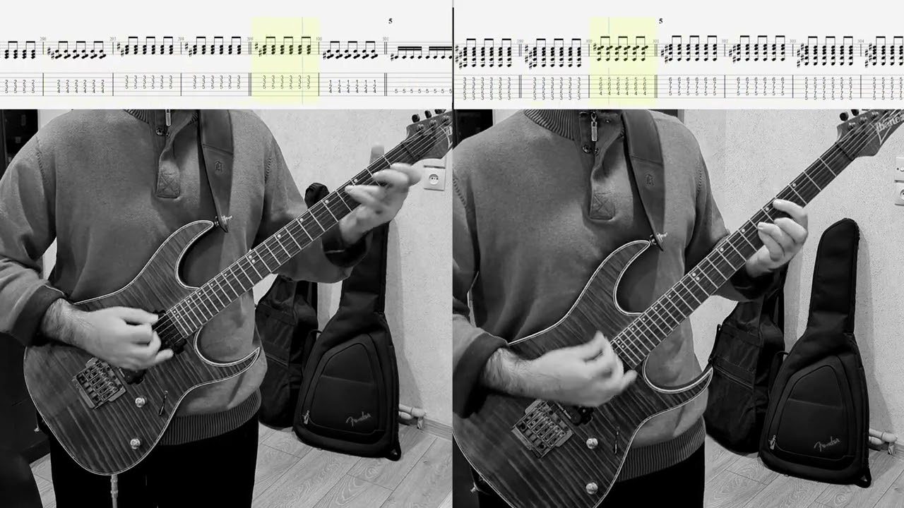 Dark Funeral - 666 Voices Inside (Guitar cover 4K + TABS)