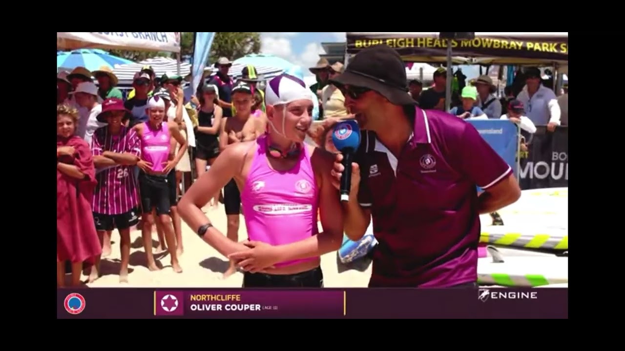 Oliver interview for U12s Male Surf Race Finals - QLD SLS Youth Championships 2026