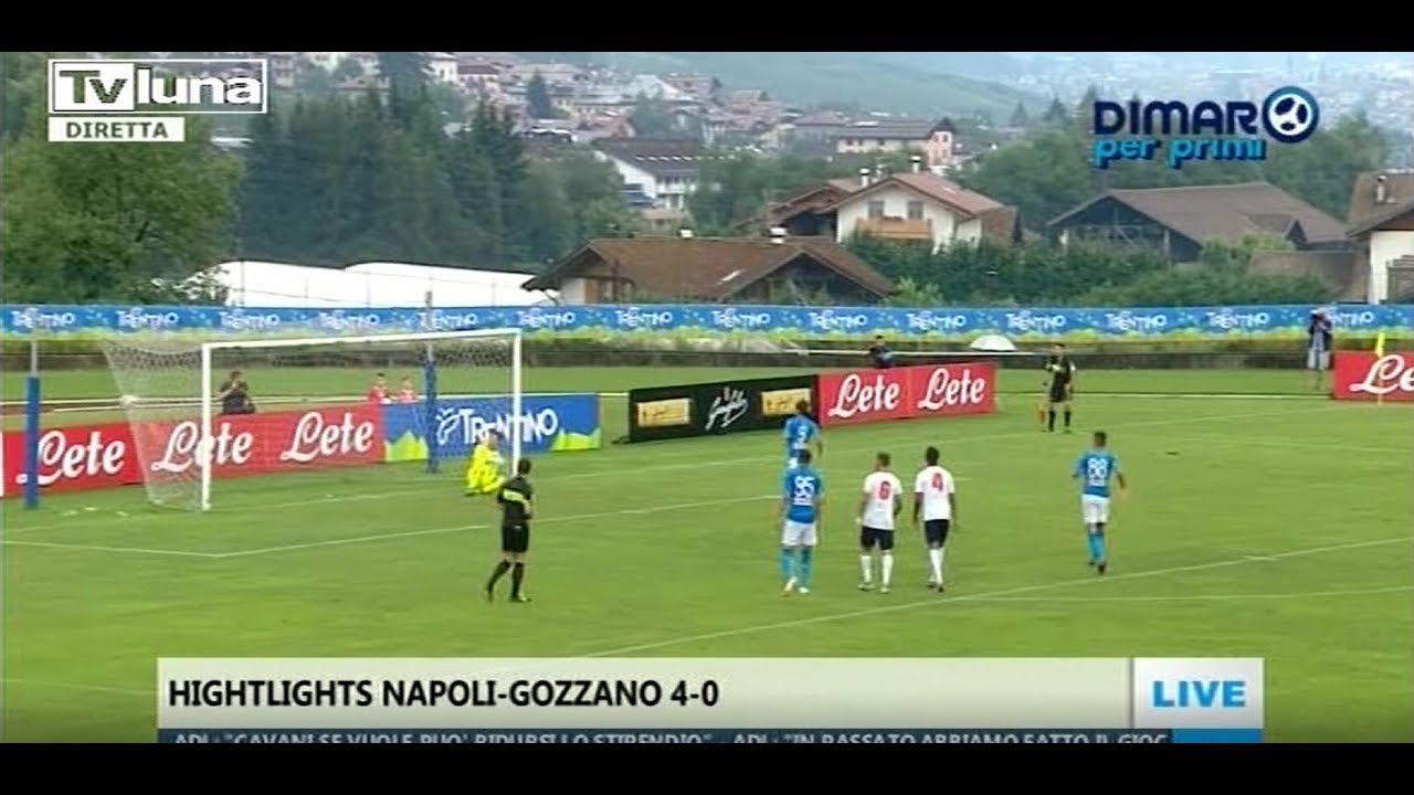 Napoli-Gozzano 4-0 Dimaro 14-07-2018