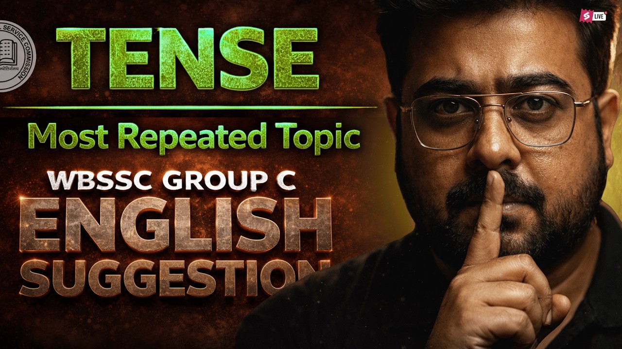 WBSSC Group C English Class | Most Repeated Topic By Shubham Sir