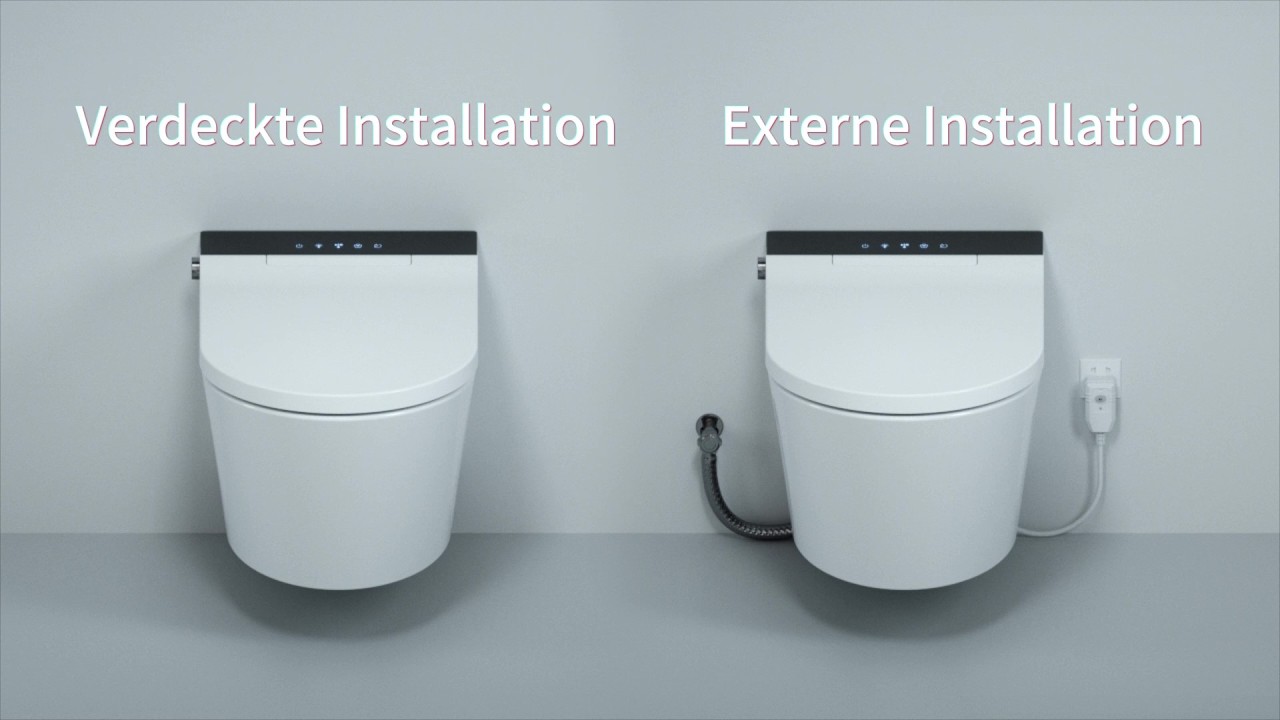 Casta Diva  CD-AU001 3D Montageanleitung | Wandhängendes WC | How to Install Smart Toilet