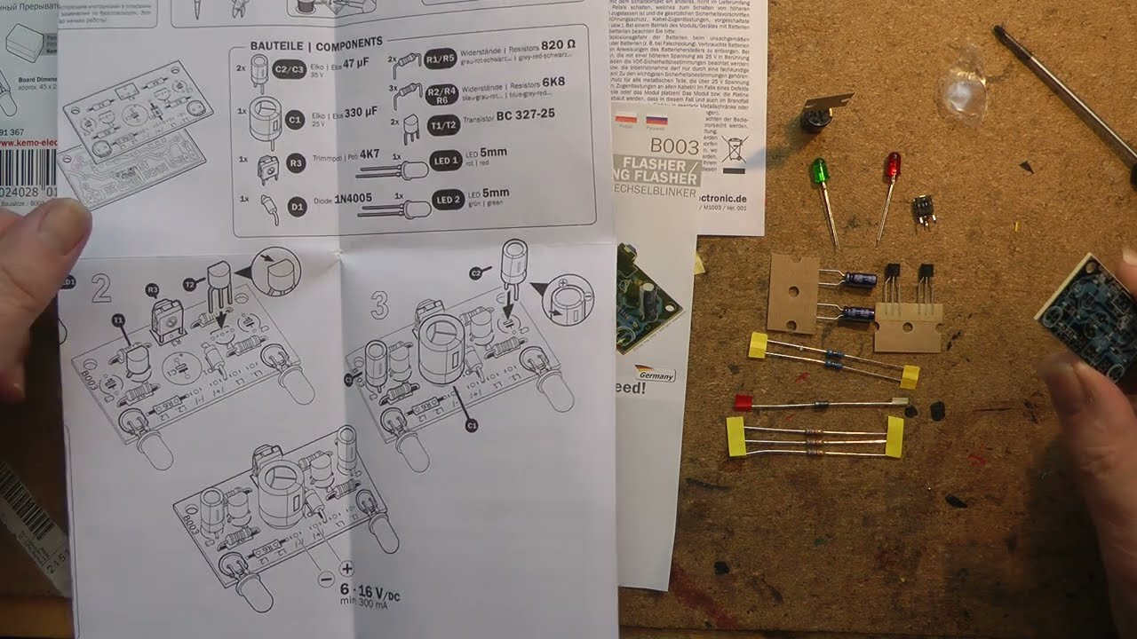 Wolfgangs Märklin Modellbahn Uwes Led Bausatz wird Zusammengebaut.