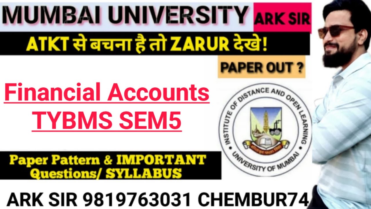 FINANCIAL ACCOUNTS tybms sem5|TYBMS Sem5|2025 Syllabus Imp QUESTION| MUMBAI UNIVERSITY Exam|ARK sir