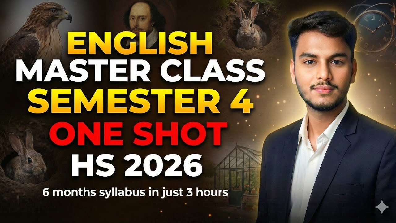 🔥 CLASS 12 SEMESTER IV ENGLISH | WBCHSE | FULL SYLLABUS ONE SHOT VIDEO 🔥