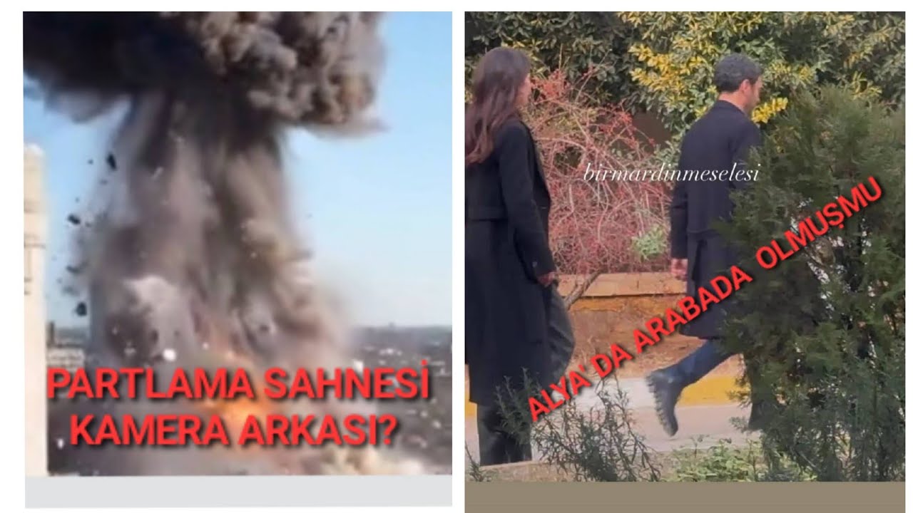 Uzak Şehir Ṣook Partlama Sahnesi Kamera Arkası Görùntù!? Boranın Arabası Partlamıṣ Alya da içinde ??