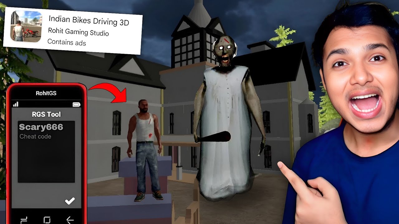 Trying Scariest CHEAT CODE Of Indian GTA 5 NEW UPDATE ( INDIAN BIKE DRIVING 3D )