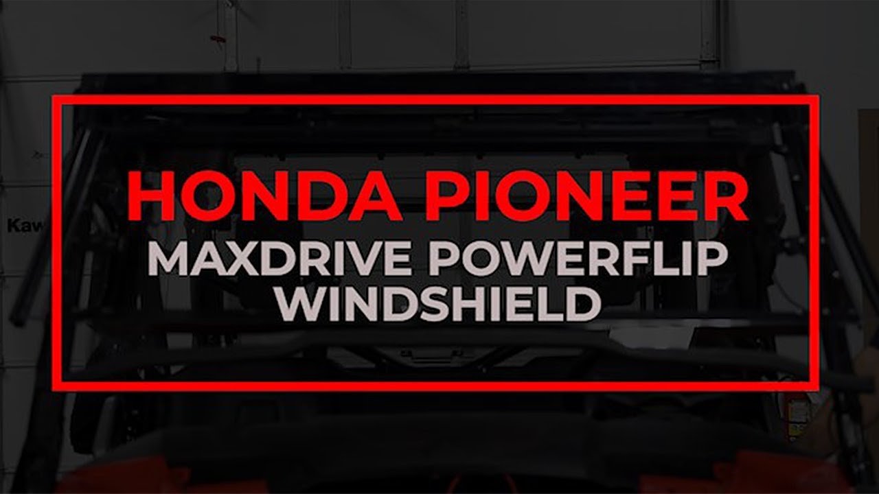 How to Install SuperATV's MaxDrive Power Flip Windshield for the HONDA PIONEER 1000