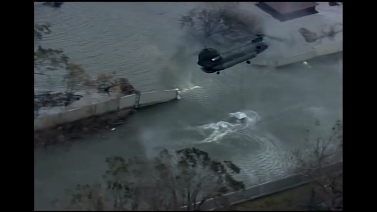Never-before-seen aerial footage shows moment levees were patched after Hurricane Katrina