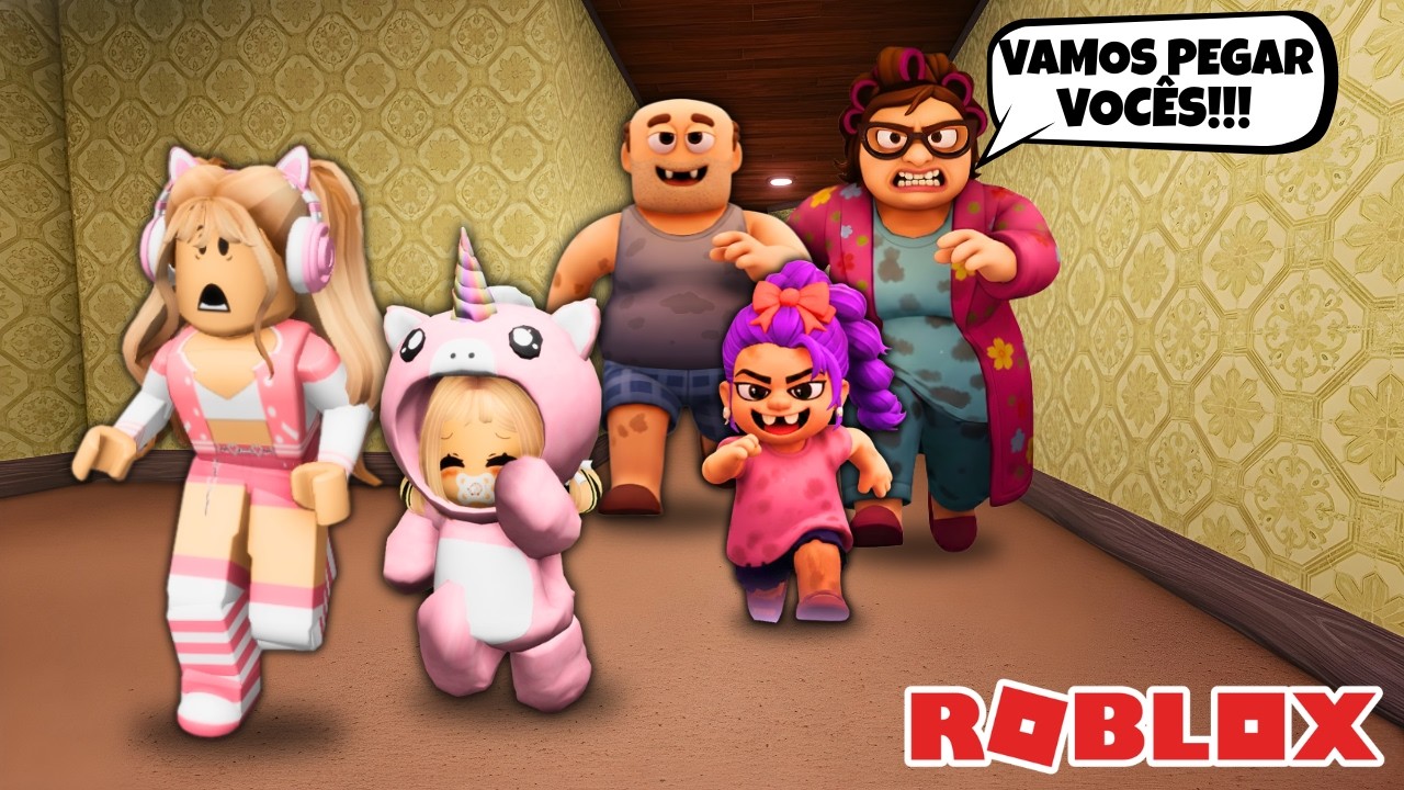 FUGIMOS DA FAMÍLIA MAIS MALUCA DO ROBLOX!
