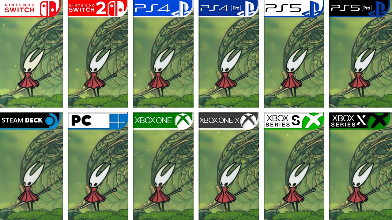 Hollow Knight: Silksong | Playstation - Nintendo - Xbox - PC - Steam Deck | All Versions Comparison
