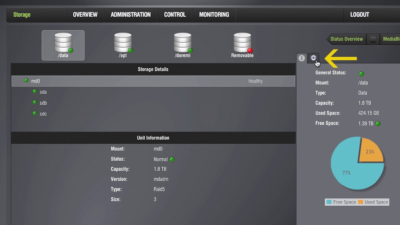 SERVER IMS1000 2000   Recreating the RAID Array