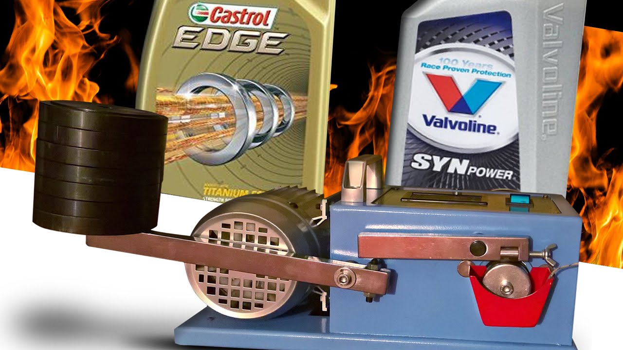 Castrol Edge 0W40 против Valvoline SynPower 0W40 Испытание моторного масла 100°C
