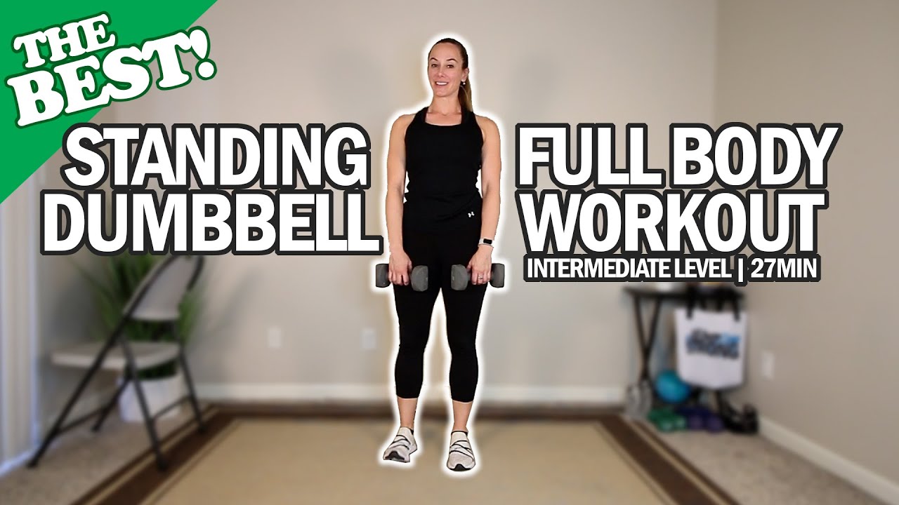 THE BEST Standing Dumbbell Full Body Workout For Seniors | Intermediate Level 