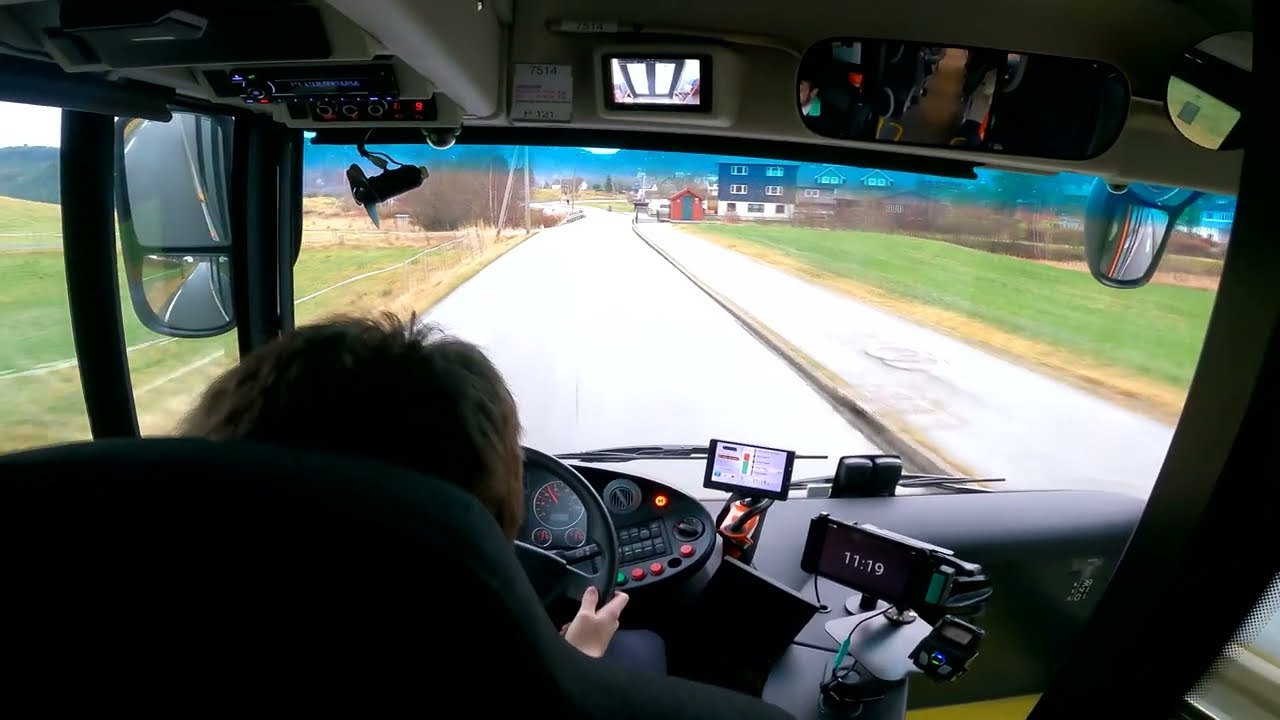 [Onboard] Driving on the narrow roads! Route 91: Åsane - Arna (Man Lion's City 12 Meter)