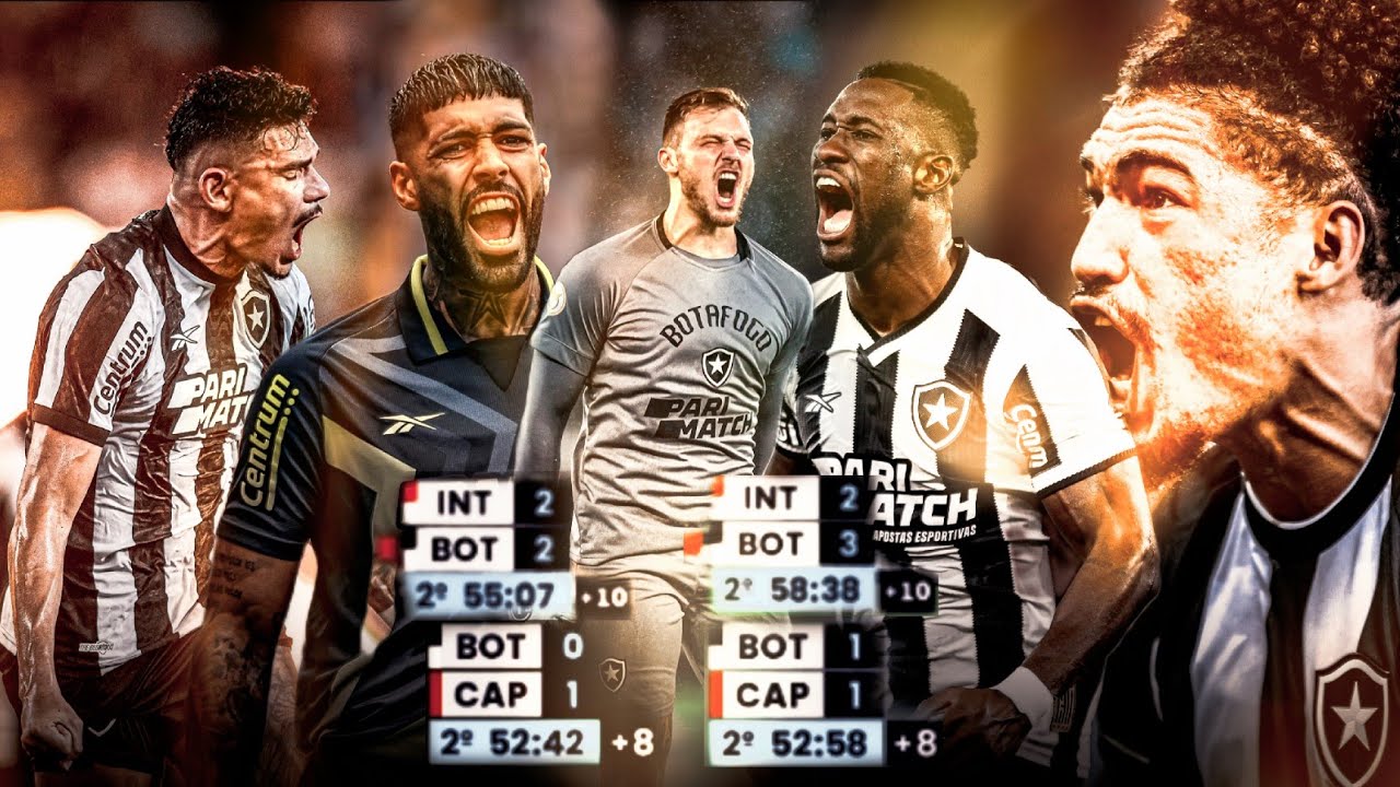 GOLS nos ACRÉSCIMOS... De ARREPIAR DO BOTAFOGO 🖤🤍