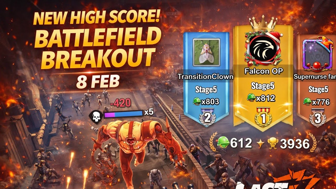 New High Score in Battlefield Breakout 8 Feb : Last Z Survival Shooter