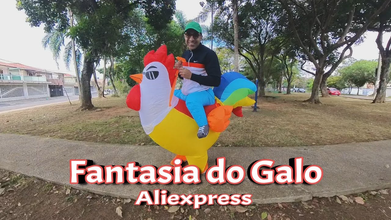 comprei a Fantasia do Galo no Aliexpress