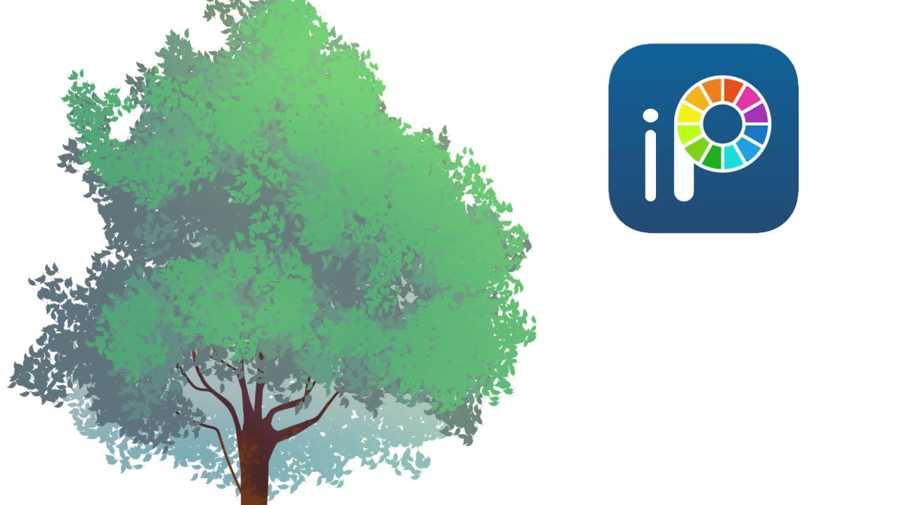 How I draw anime style trees on Ibis Paint X