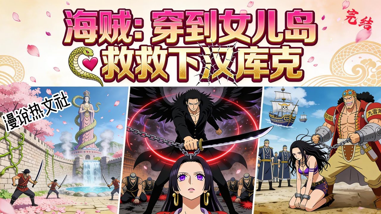 完结《海贼：穿到女儿岛救下汉库克》穿越到海贼新世界女儿岛。 波雅汉库克被偷袭，危在旦夕，雷杰挺身而出，大战黑胡子。 联手汉库克击败海贼。  #穿越#海贼#动漫衍生