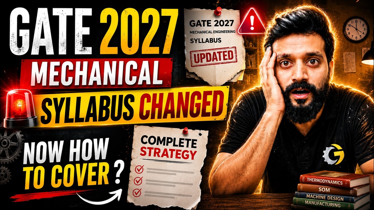 ⚠️ GATE 2027 Syllabus Changed | Complete ME Roadmap | LIVE #gate2027 #gauravbabusir