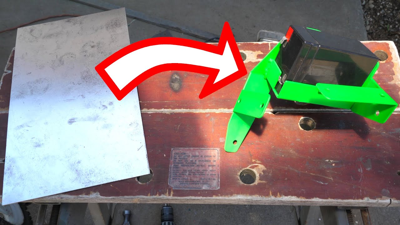 Building A Motorcycle Battery Box With Sheet Metal & Simple Tools
