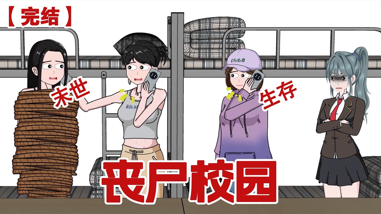 【完结】《丧尸校园》丧尸病毒爆发前几个小时，我被困在了学校，我在班级群里发了条疫情囤货的消息，便拉着室友冲进了超市#动画 #小说 #悬疑#凶杀#恐怖#灵异讲述屋