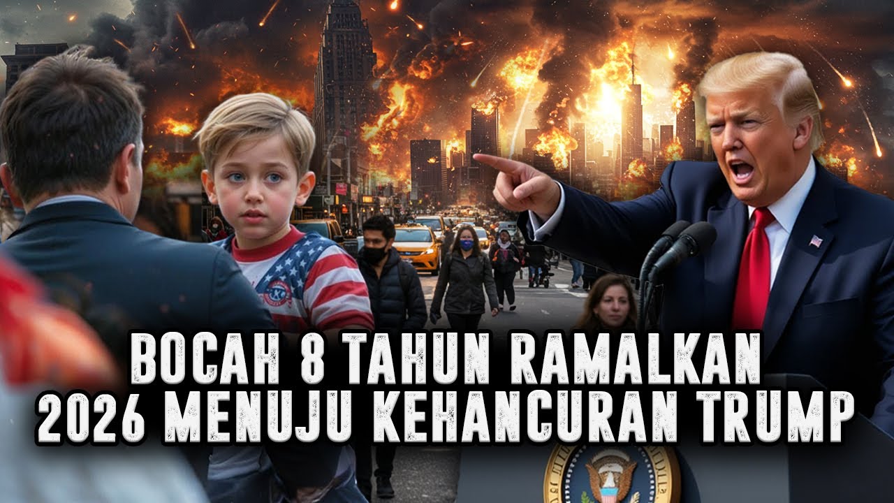 TRUMP PANIK ❗ BOCAH 8 TAHUN PREDIKSI KEHANCURAN AMERIKA DENGAN DETAIL MENGERIKAN DI TAHUN 2026