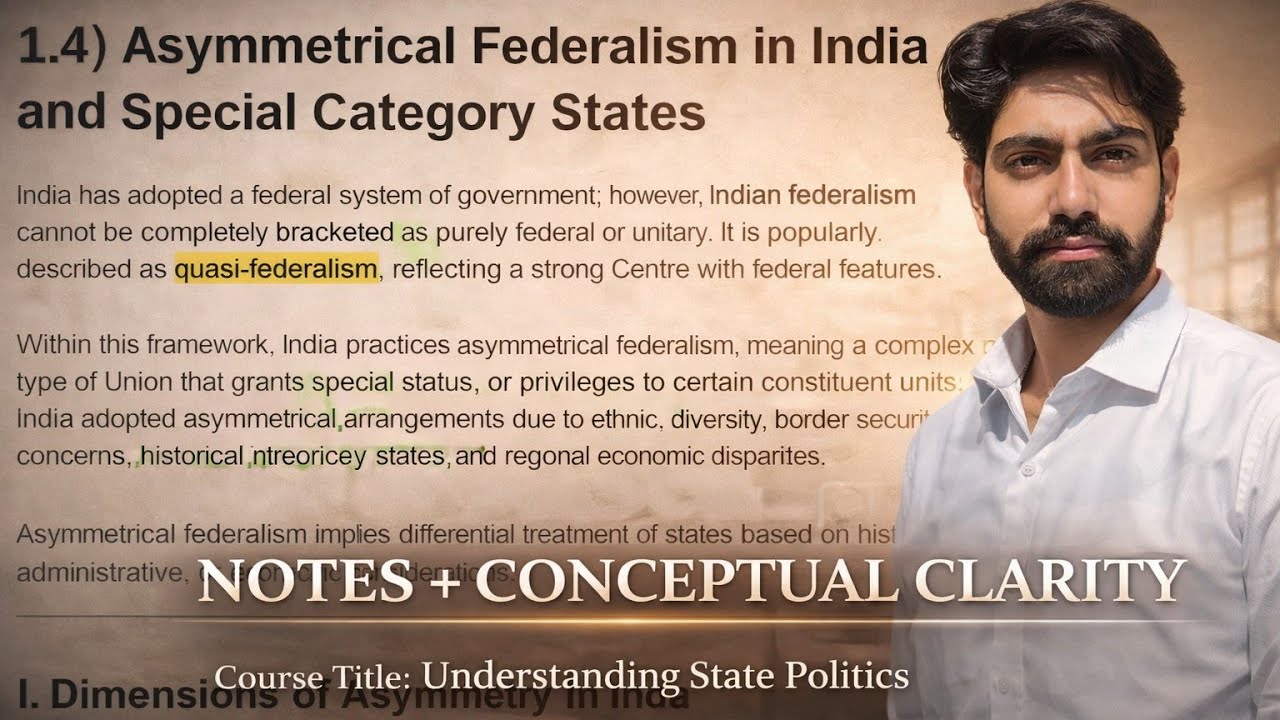 Centre - State relations in india | 4th sem pol. science | Notes+conceptual clarity | NEP |