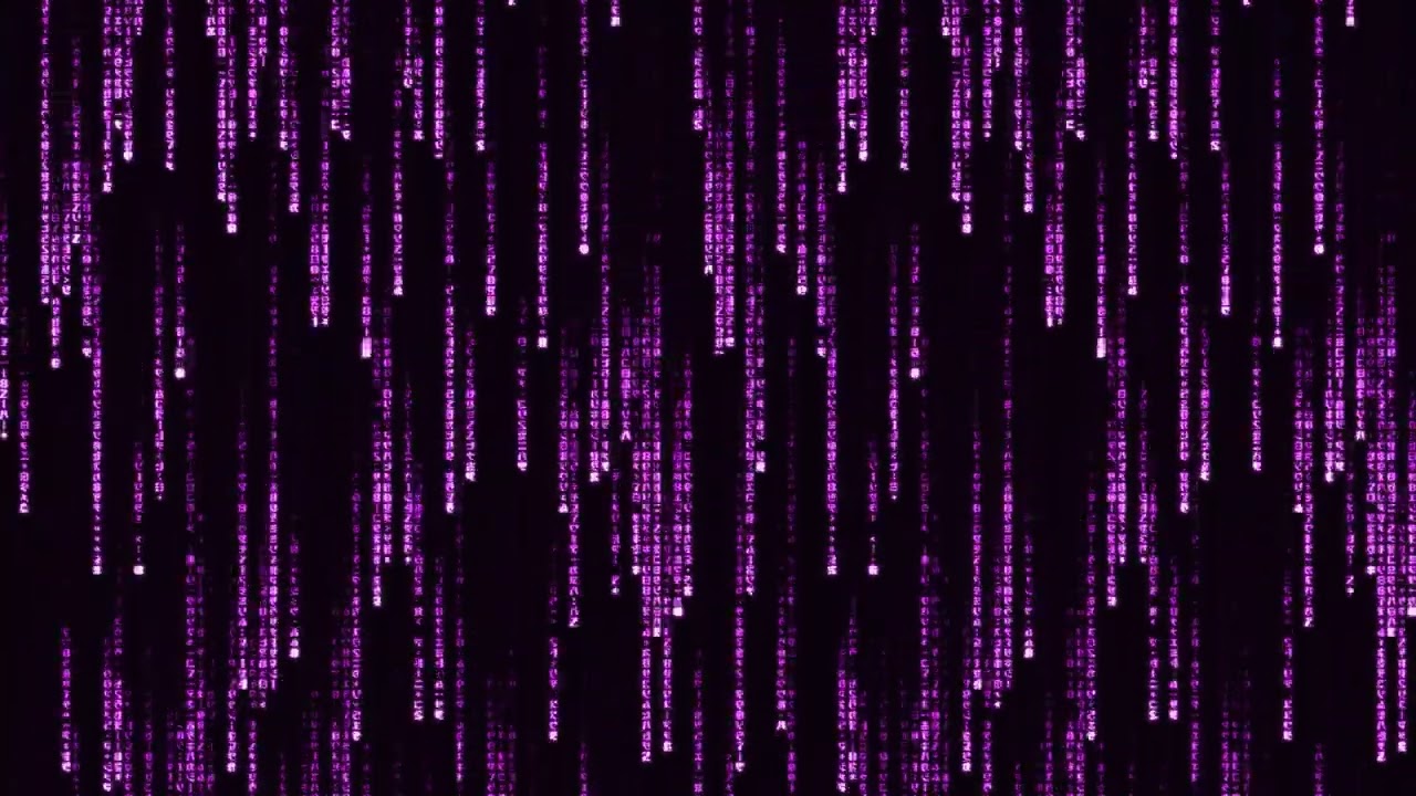 Cyberpunk Hacker Interface Loop | 5 Hour Pink Code Rain for Focus & Study