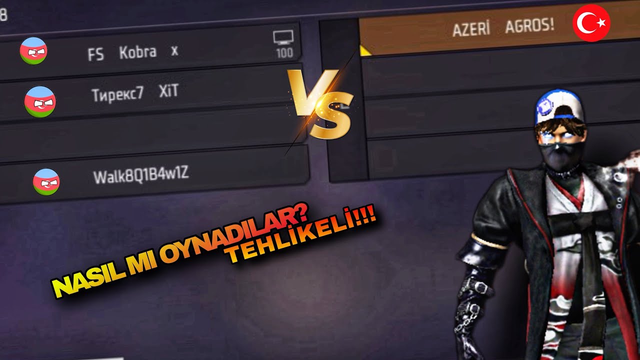 TAKİPÇİLERİMLE VS ATTIM!! HEMDE AZERBAYCAN SERVERİNDE!!! -  Free Fire 