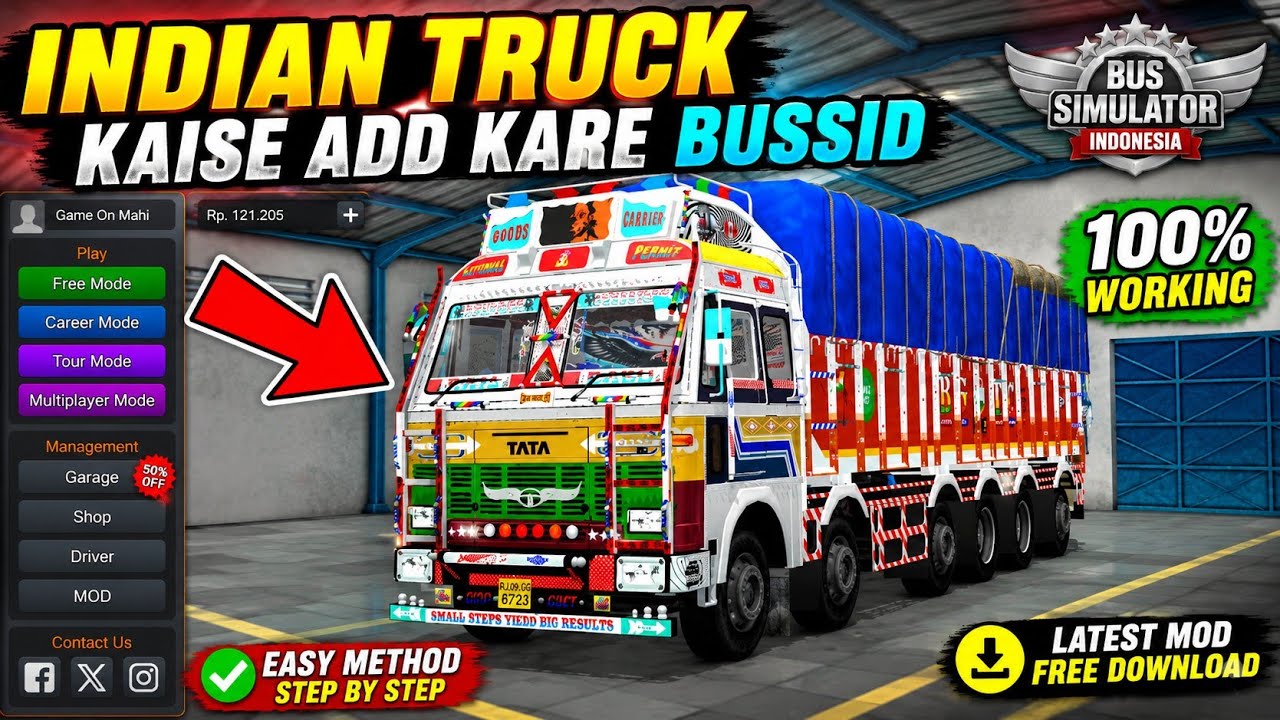 Indian Truck Kaise Add Kare Bus Simulator Indonesia Indian Trak Mod Download kaise kare V4.5.1