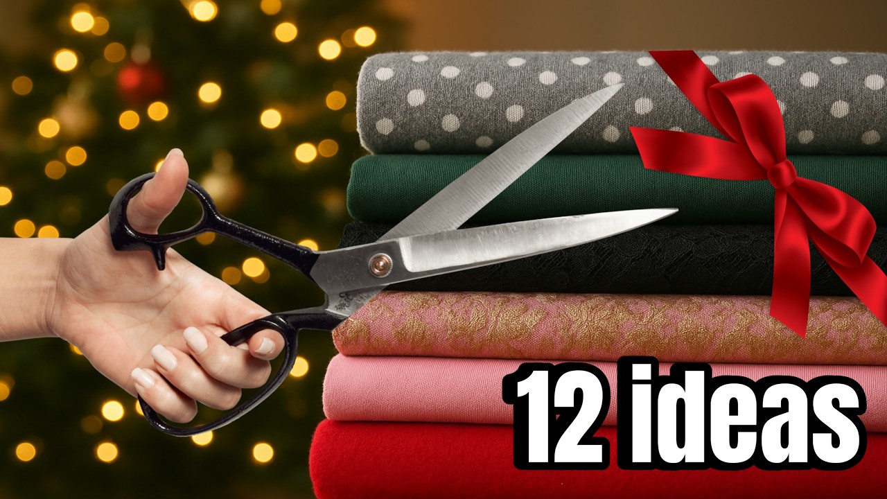 🎄12 идей для шитья, которые можно продать или подарить | очень простой урок по шитью