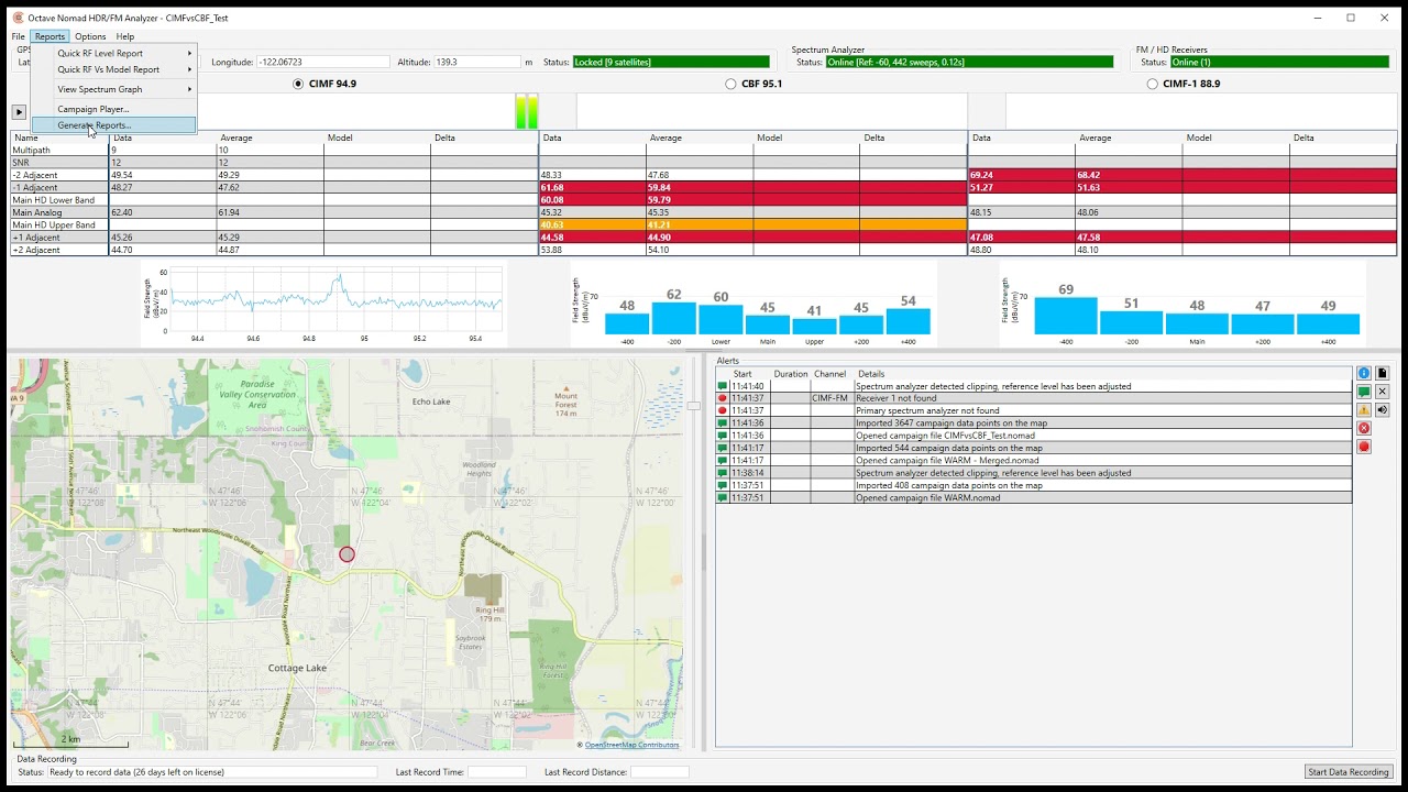 Octave Nomad HDR/FM Analyzer 2.4: New Features