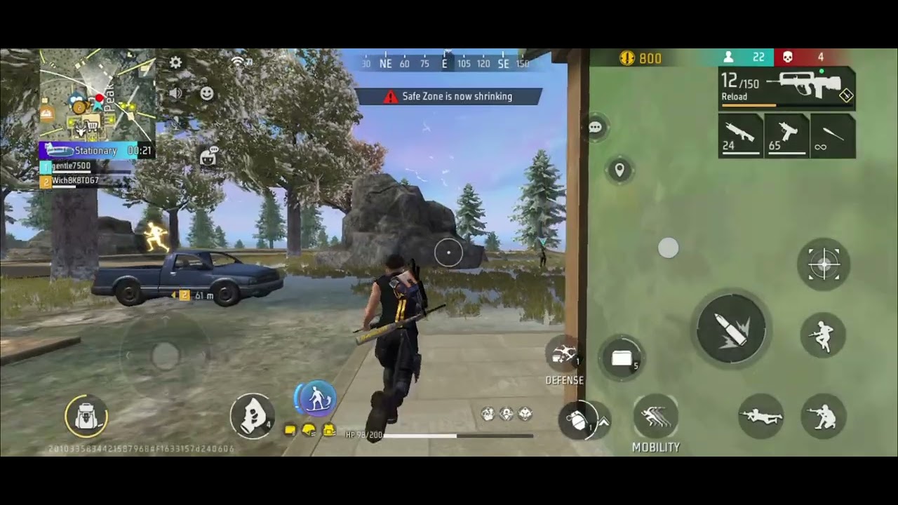 Freefire killed all of . I'll          