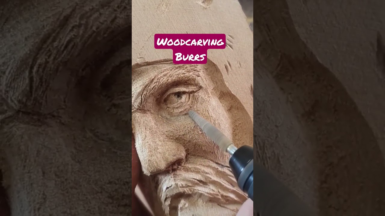Резьба по дереву с помощью вращающихся фрез #kutzall #dremel #дереворезка