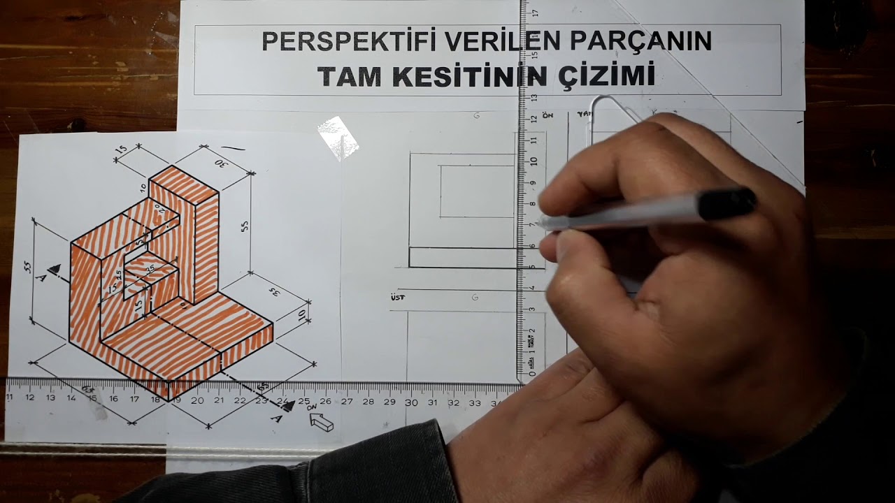 PERSPEKTİFTEN TAM KESİT ÇİZİMİ
