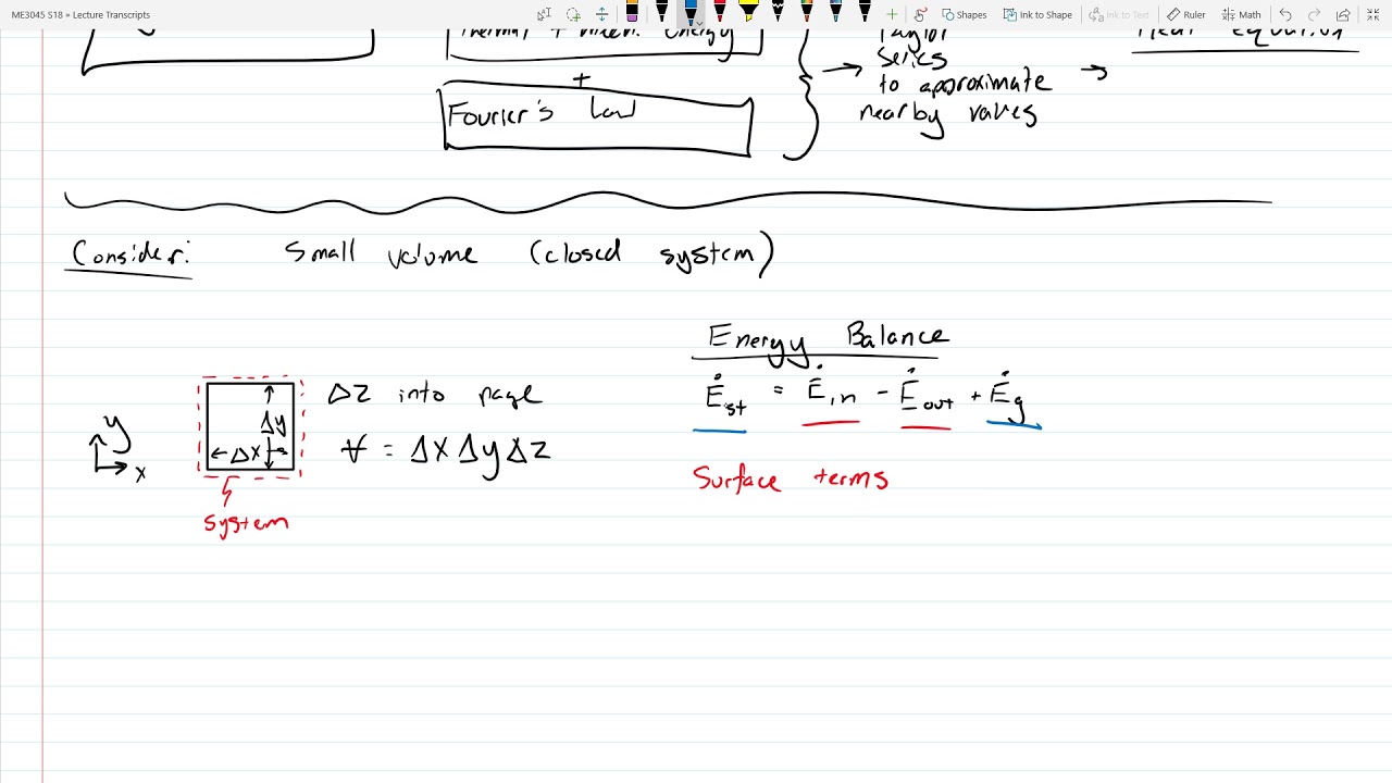 L05   Heat Equation Derivation