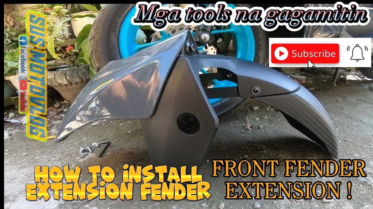 Front Fender Extension | MiO Aerox V2 | How to install Front Fender Extension | Basic Lang pala